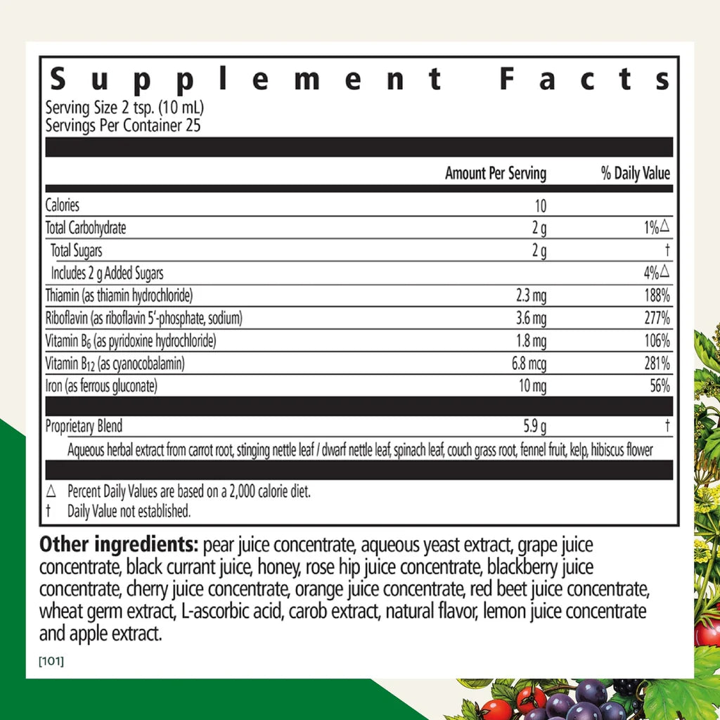 Floradix® Iron + Herbs Liquid Herbal Supplement
